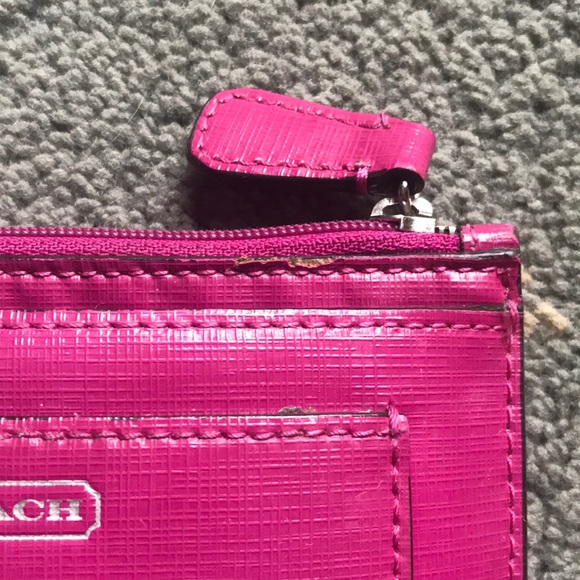 Coach Raspberry Keychain Wallet - Picture 5 of 5